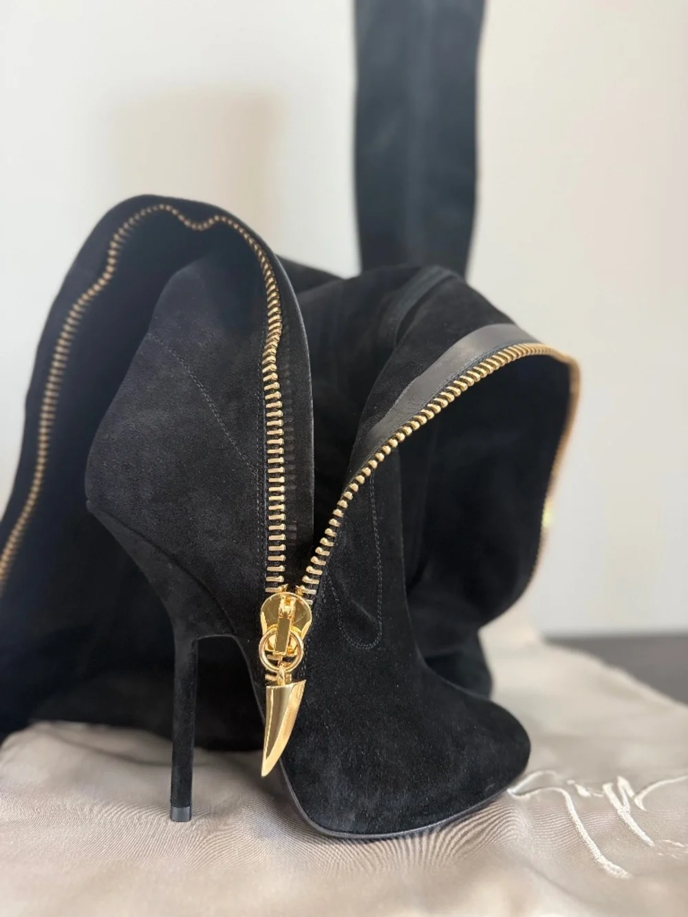 Giuseppe Zanotti Over the knee Suede Dramatic Boots